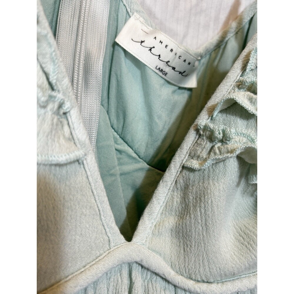 American Threads Ruffle Mini Boho Dress - Picture 3 of 9